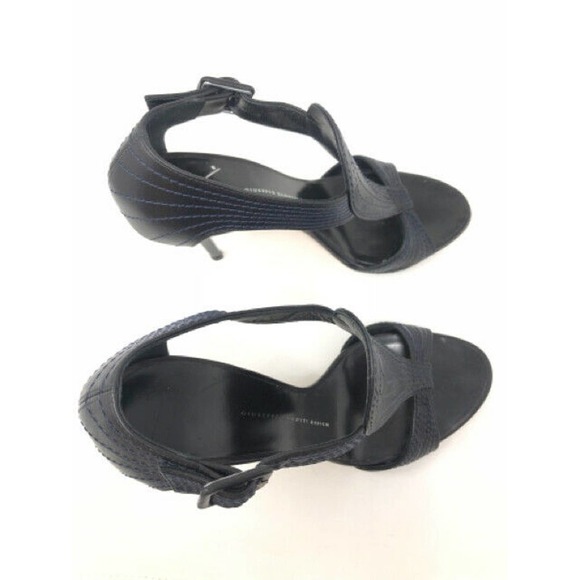 Giuseppe Zanotti Black Leather Gladiator Sandals - Picture 5 of 13